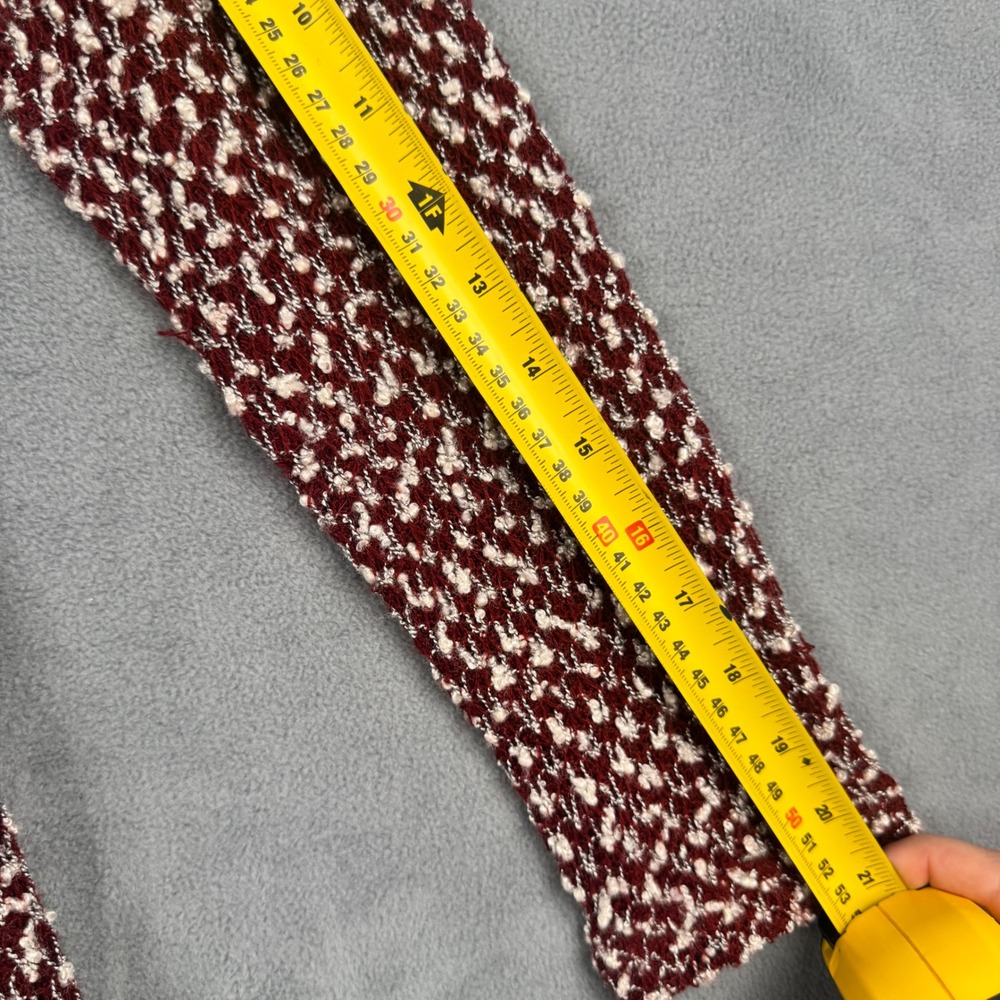 Altar'd State Burgundy Knit Lace Trim Open Back Tunic Sweater Small AT5960-F5P3 - Picture 4 of 8